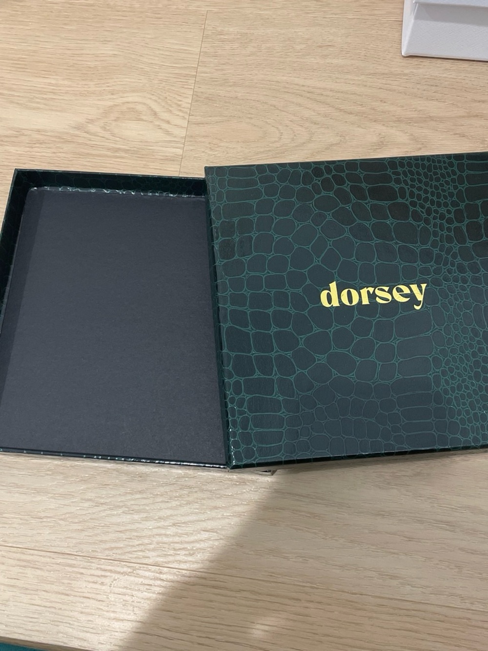 Dorsey Green Croc-Pattern Women's Accessory Box